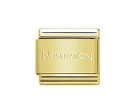 Charm Nomination in Acciaio LINK BASE DORATO OPACO